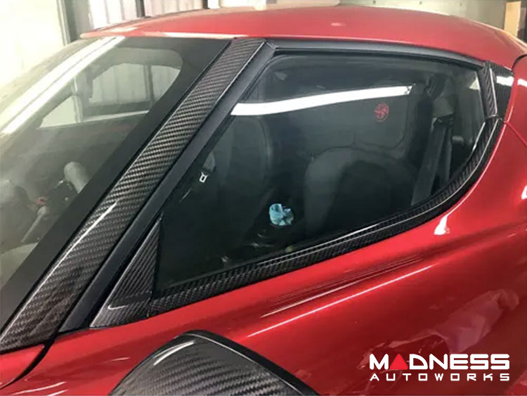 Alfa Romeo 4C Carbon Fiber Pillar Trim - Exterior - Coupe 